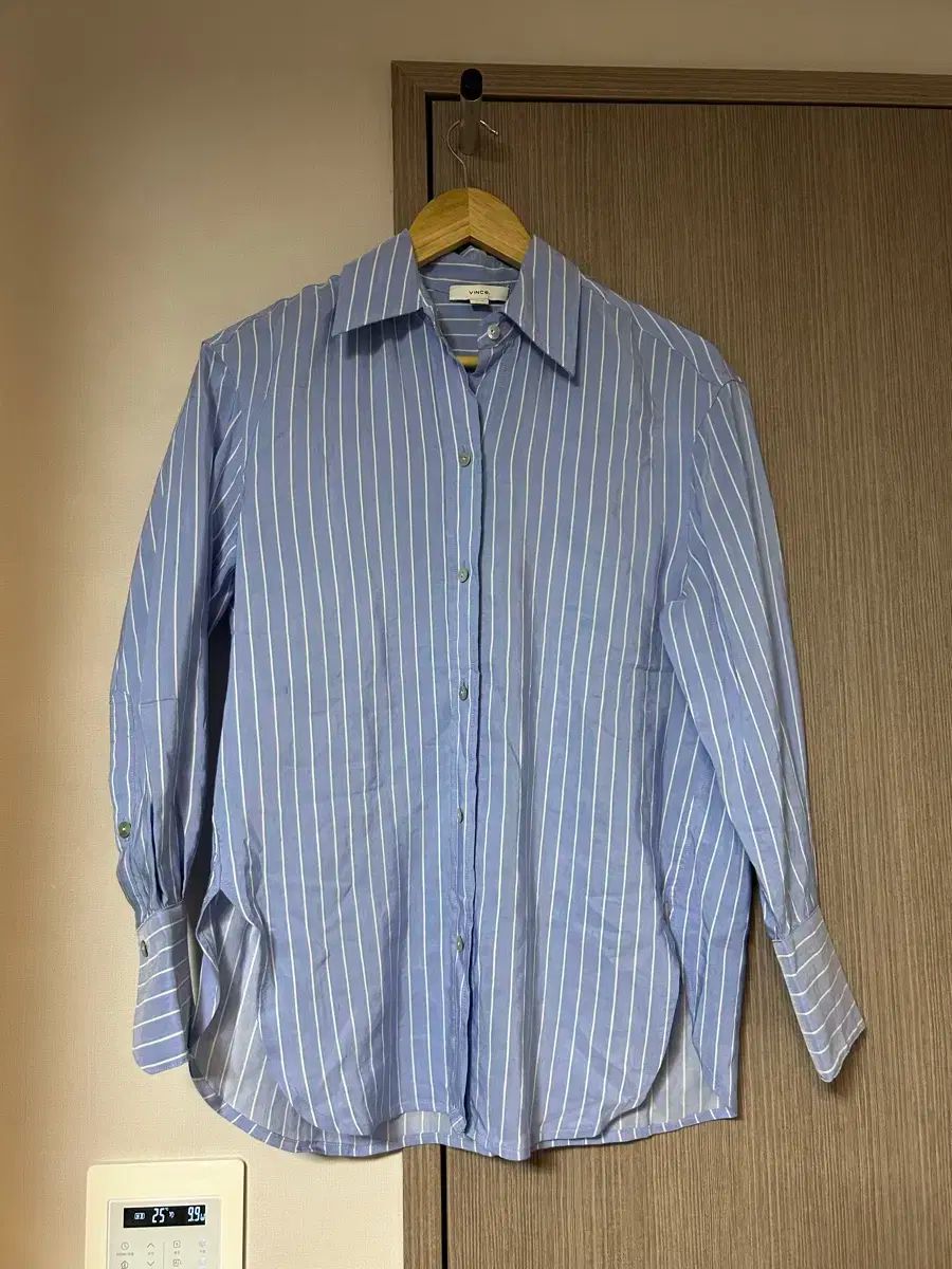Vince ヴィンス vince 青 ストライプ シャツ 66 サイズ