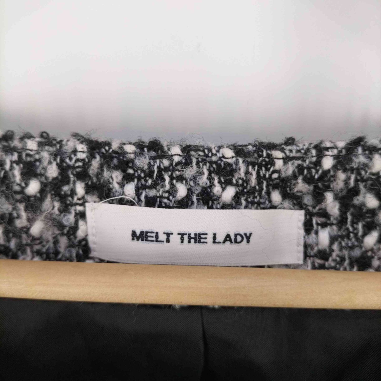melt the lady  ディープスリットツイード セット販売 melt the lady ディープスリットツイードジャケット