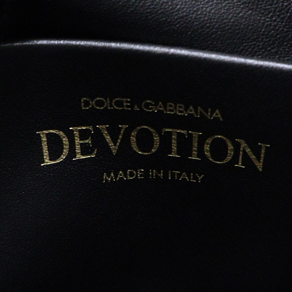 ドルチェアンドガッバーナ Devotion デヴォーション ソフト スモール チェーン ショルダーバッグ 斜め掛け カーフスキン レザー NERO  ブラック 黒 ゴールド金具 BB7378 箱付 DOLCE&GABBANA（新品・未使用品）