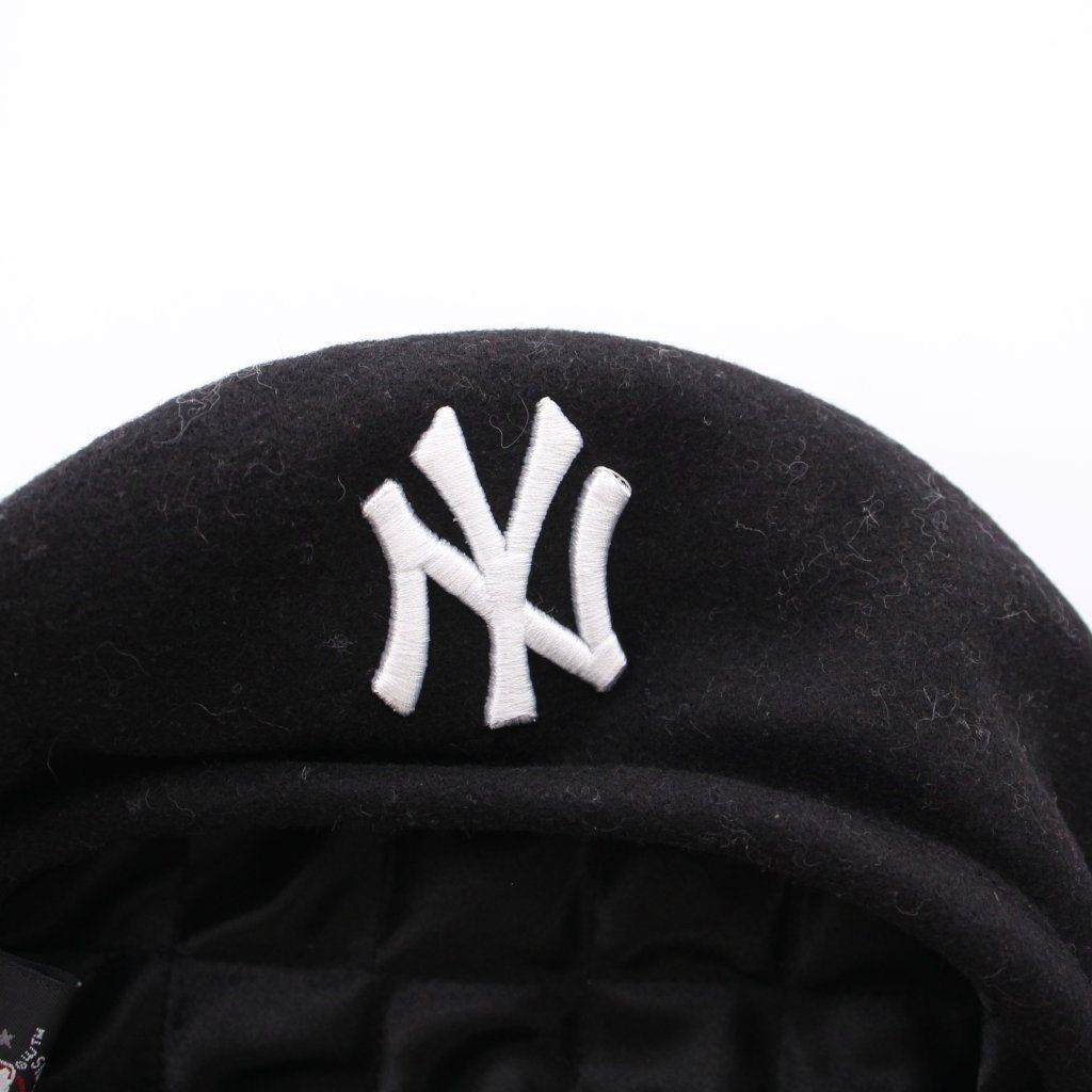 ニューエラ NEW ERA ヤンキース ベレー帽 帽子 ウール S/M 黒