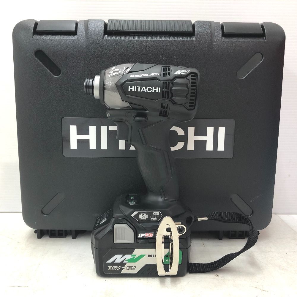 日立工機 HiKOKI マルチボルト36V 2.5Ah コードレスインパクトドライバ ケース 充電器 バッテリ2個セット WH36DA 2XPB