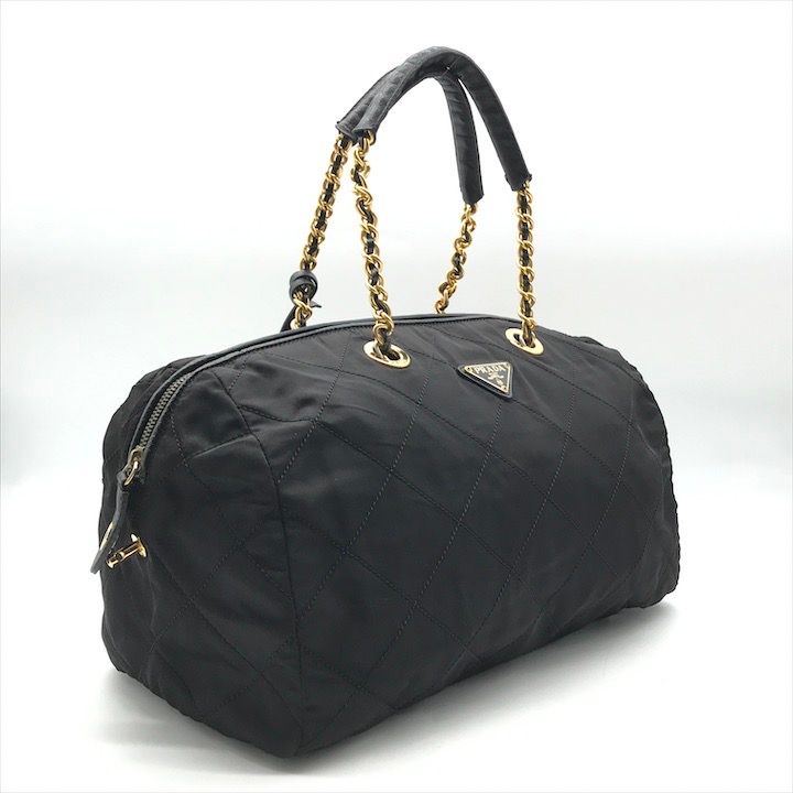 良品 PRADA プラダ ナイロン テスート 三角ロゴプレート