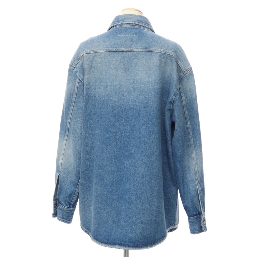 【中古】エムエムシックス MM6 長袖 デニムシャツ ライトブルー【サイズ38】【レディース】 中古】エムエムシックス MM6 長袖 デニムシャツ ライトブルー【サイズ