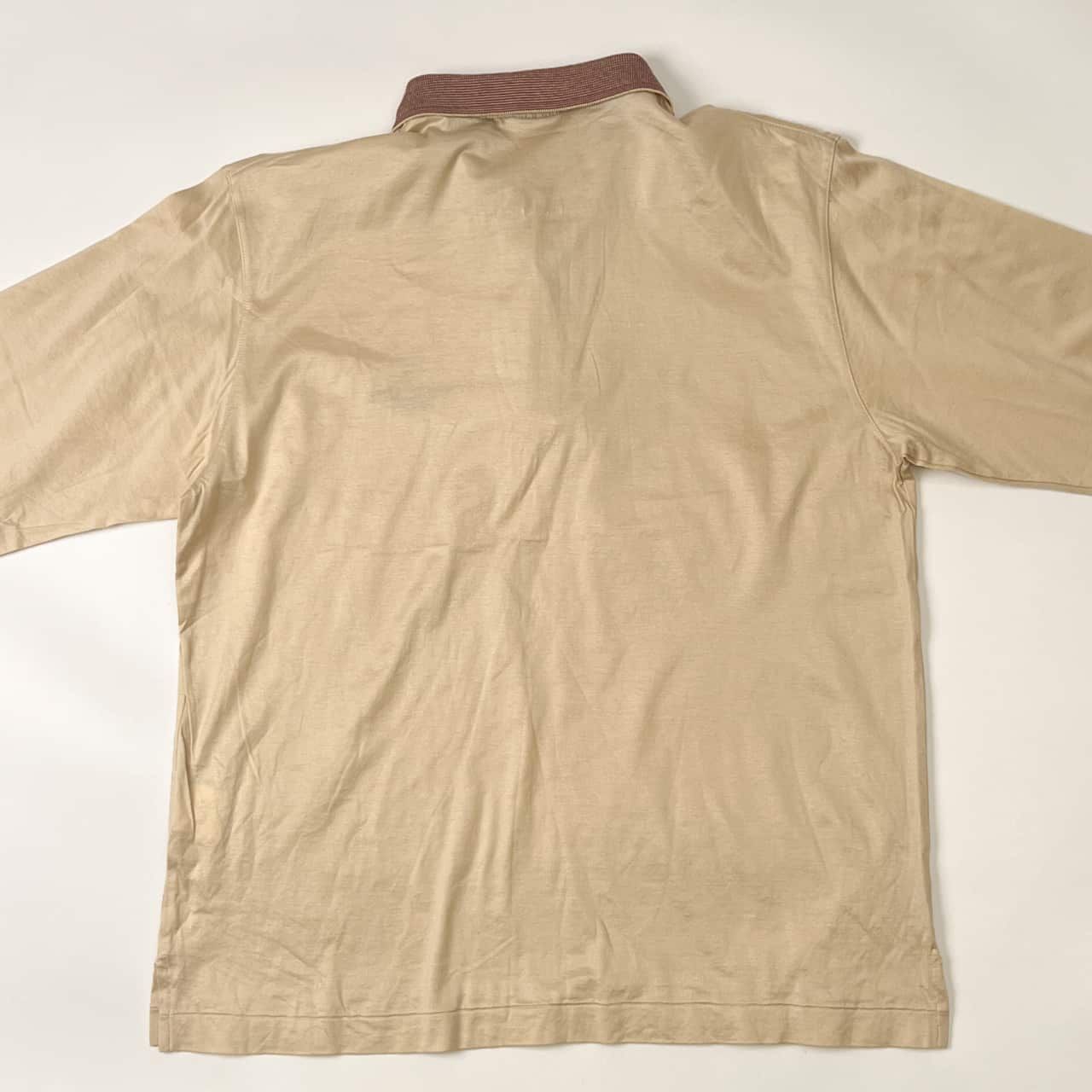 TRUSSARDI SPORT トラサルディ スポーツ 長袖ポロシャツ 42/ベージュ系