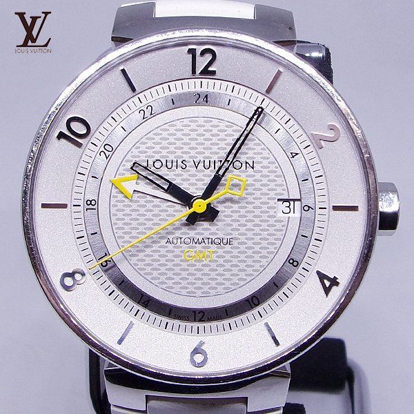 ルイ・ヴィトン タンブール ムーン GMT Q8D31 自動巻き 腕時計 【329875】 - メルカリ