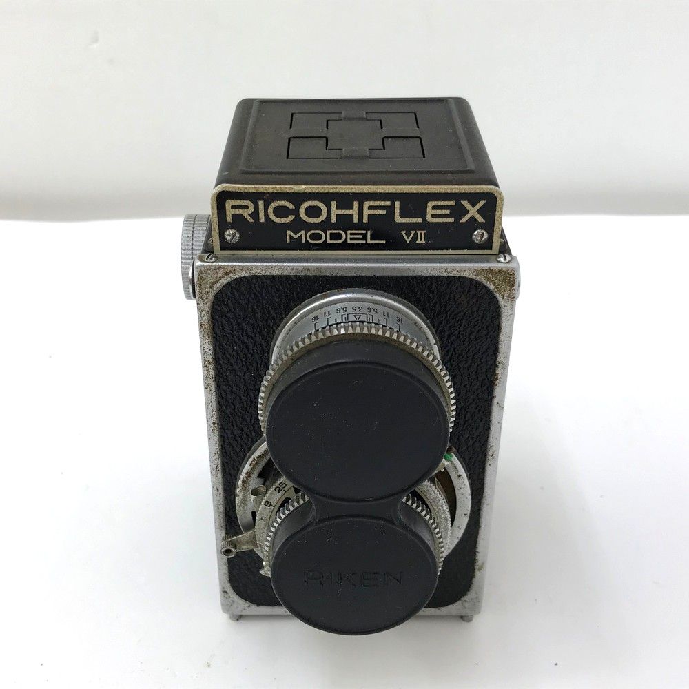 RICOHFLEX リコーフレックス  VII 二眼レフカメラ 1:3.5 8cm 1:3.5 8cm ※スレキズ・ハガレ・サビ・汚れ有