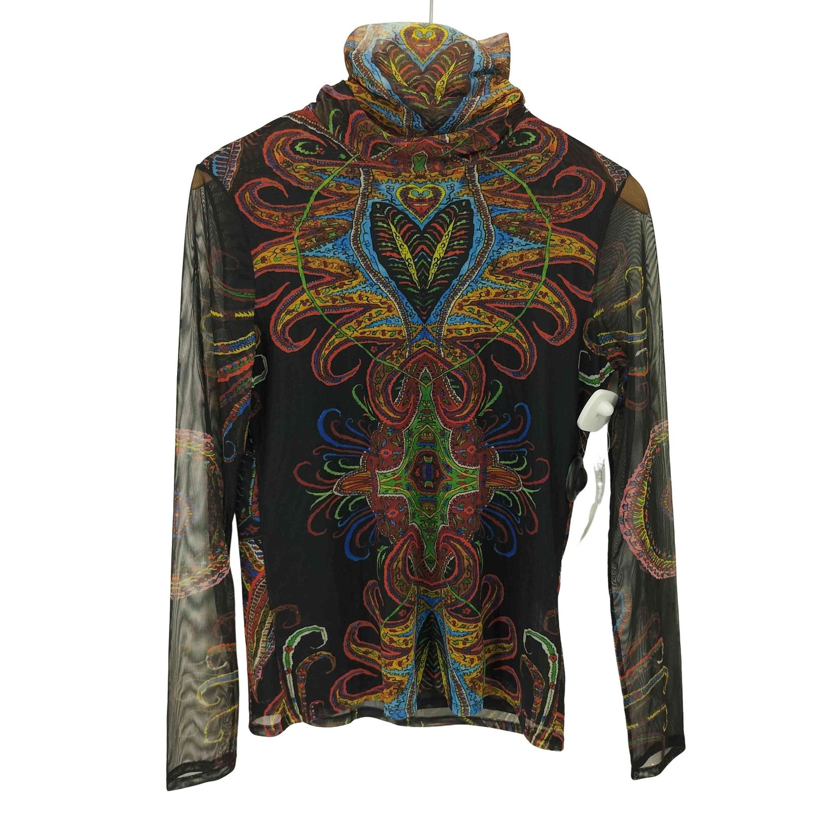 デシグアル Desigual Mr. Christian Lacroix サイケデリック ジャガード パワーネット セカンドスキン ユニセックス メンズ import L