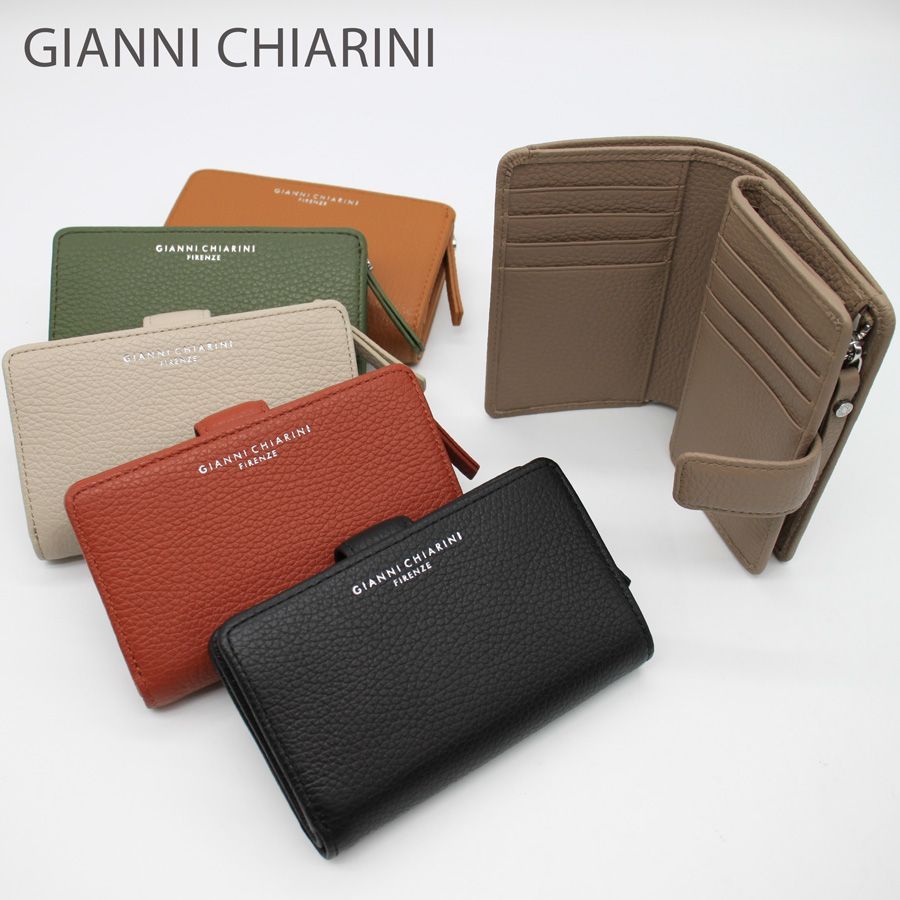 GIANNI CHIARINI 二つ折り財布 PF WBW13753 GRN GIANNI CHIARINI WALLETS GRAIN PF WBW13753 GRN-382