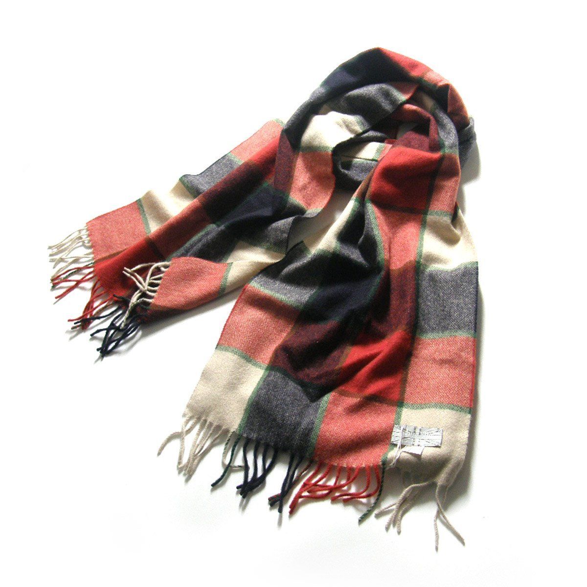 【新品】 Joshua Ellis / ジョシュアエリス　カシミヤマフラー イングランド製 カシミヤ カシミア マフラー チェック 英国 トラッド タータンチェック