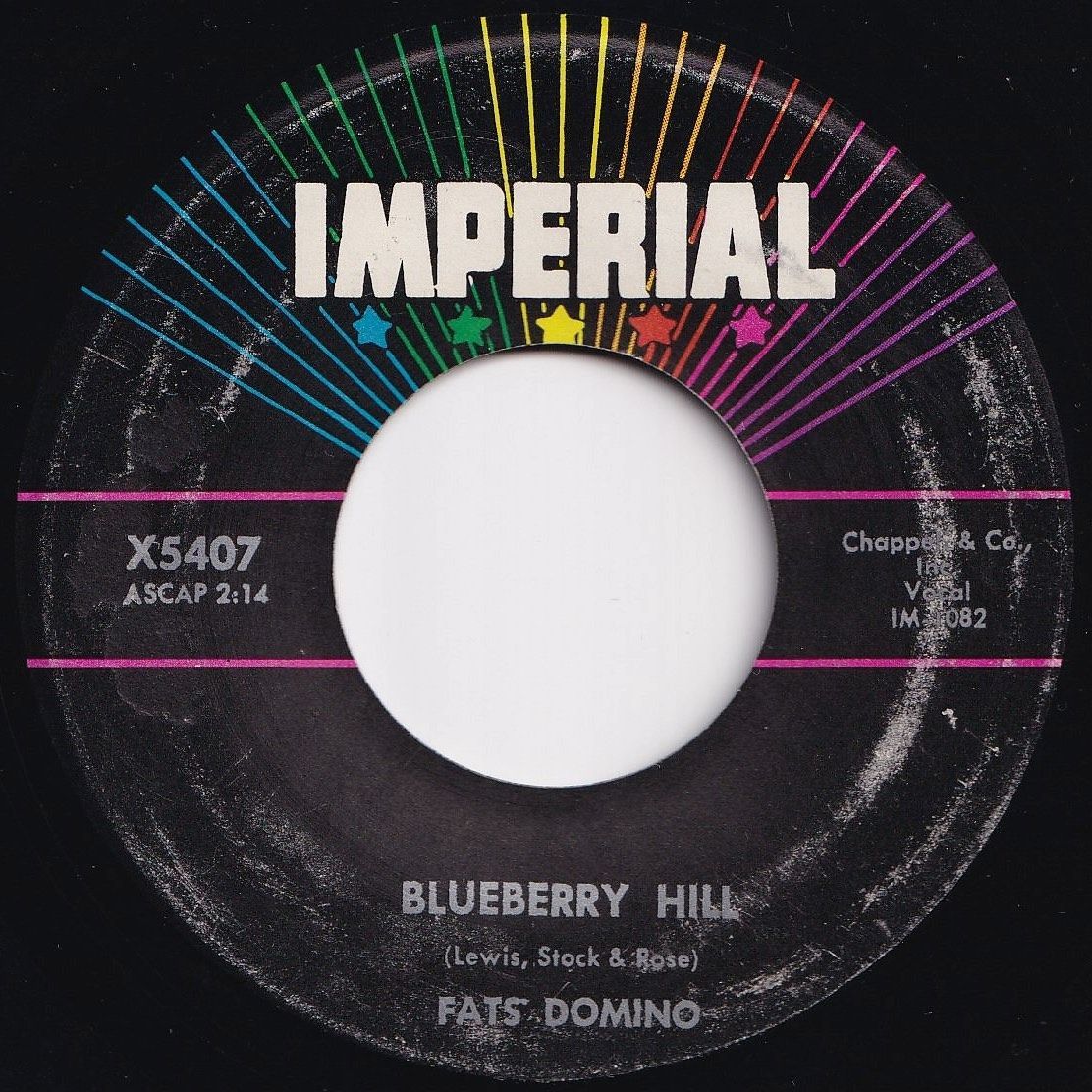 Fats Domino Blueberry Hill / Honey Chile Imperial US X5407 202632