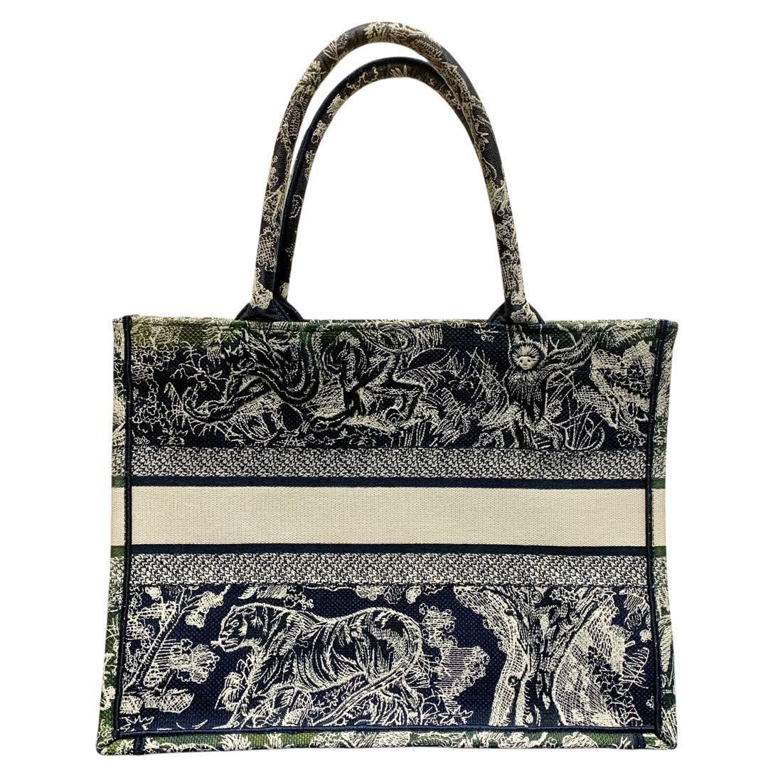 クリスチャンディオール ブックトート ミディアム トワルドゥジュイ