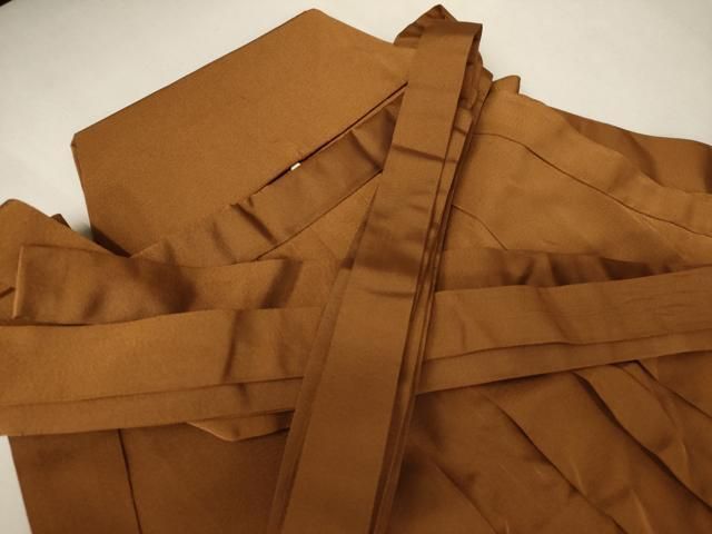 平和屋着物○男性 馬乗り袴 色無地 赭色 洗える着物 AAAW5241br - メルカリ