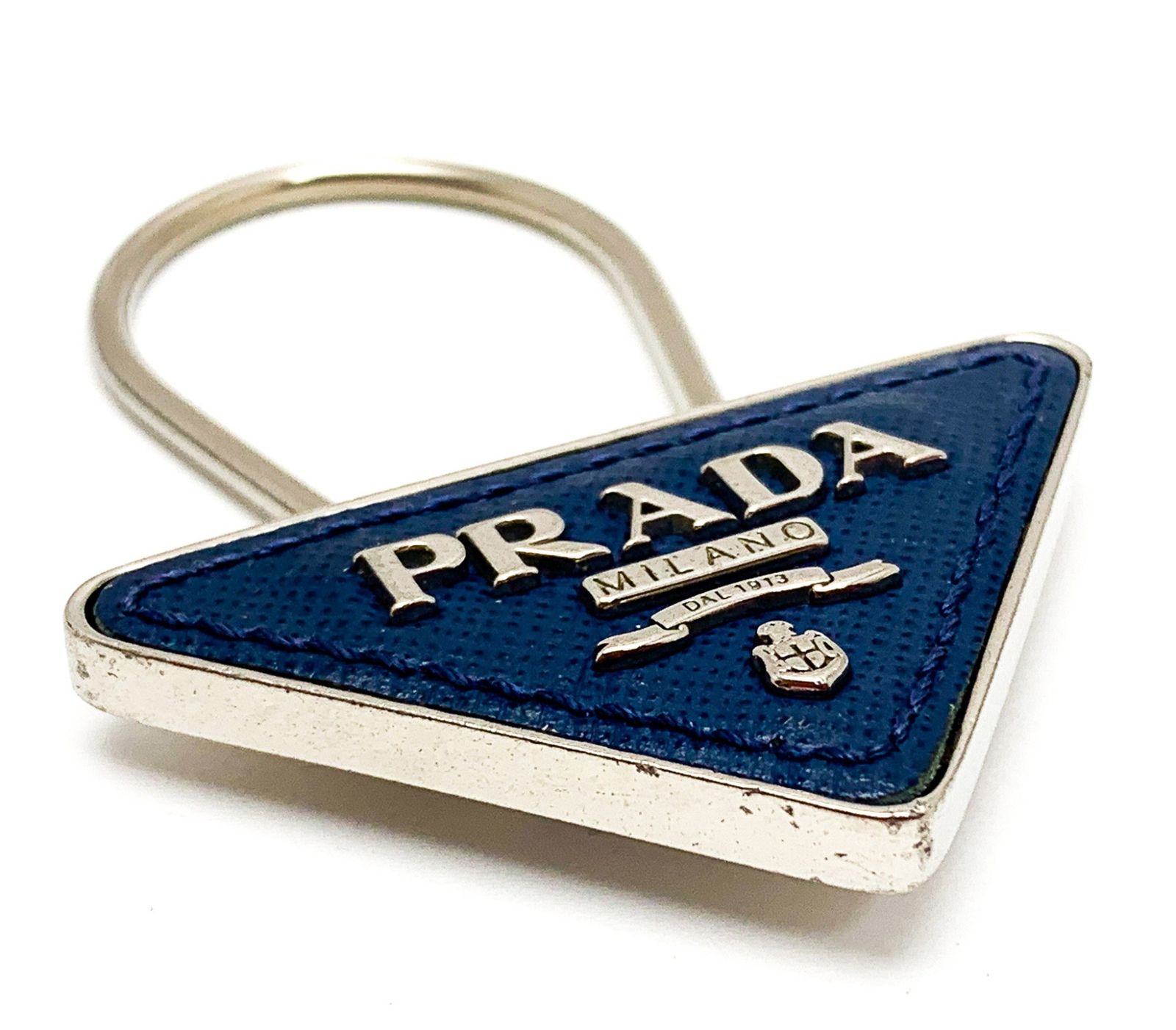 PRADA プラダ ネイビー トライアングル 三角 ブランドロゴ