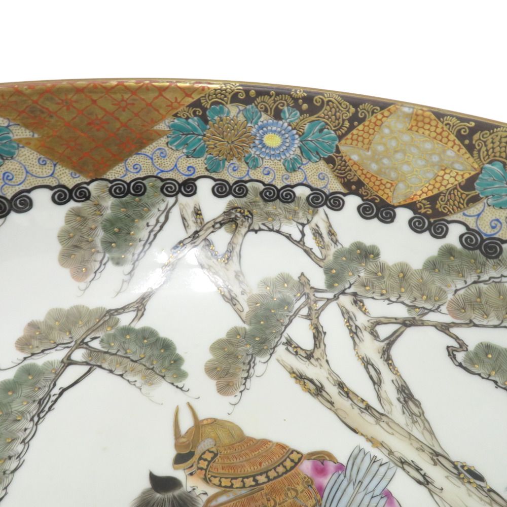 九谷焼 骨董・民芸品 中野画 大鉢 飾鉢 金彩 武士 馬 - メルカリ