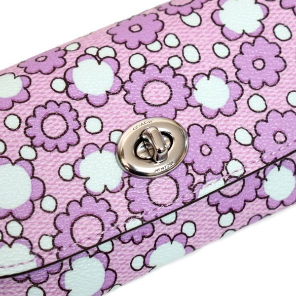 コーチ 眼鏡ケース COACH コーティングキャンバス レザー 花柄