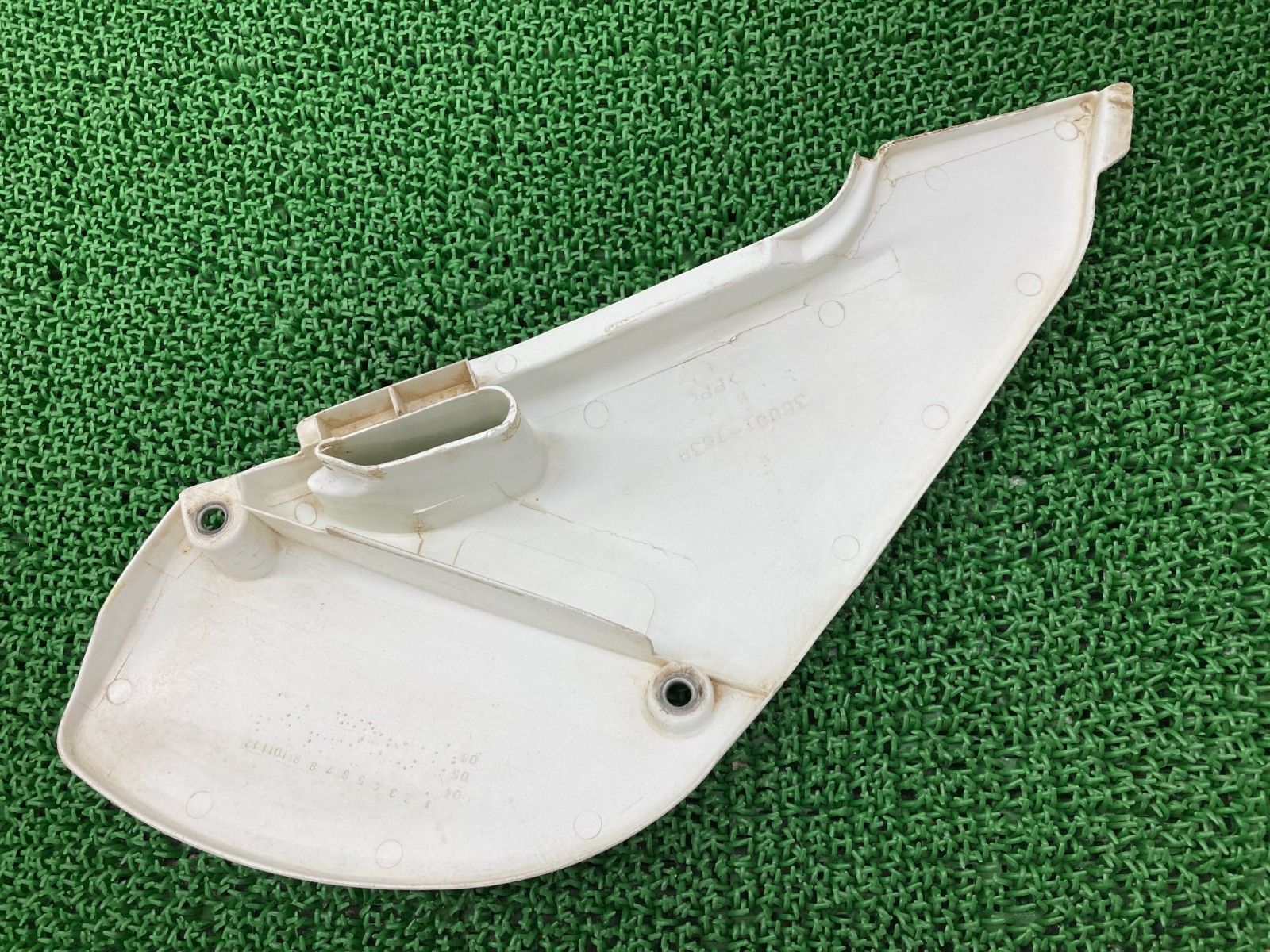 KLX110 KX65 サイドカバー 左 白 36001-1639 カワサキ 純正 バイク