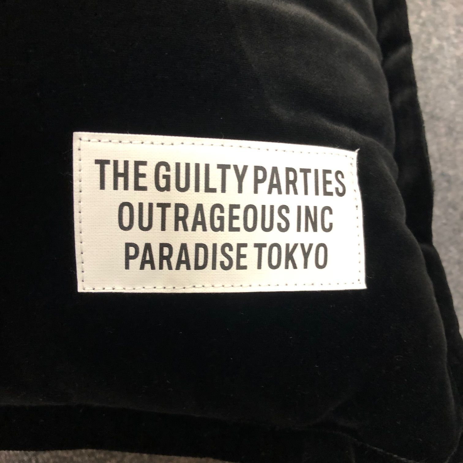 新品 定価19800円 WACKO MARIA VELOR CUSHION ベロアクッション 刺繍