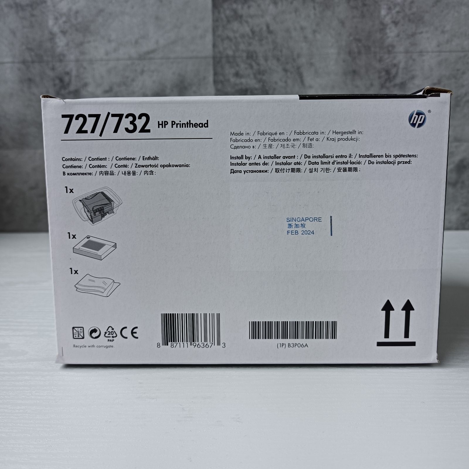 HP DesignJet 727/732 プリントヘッド 純正 B3P06A