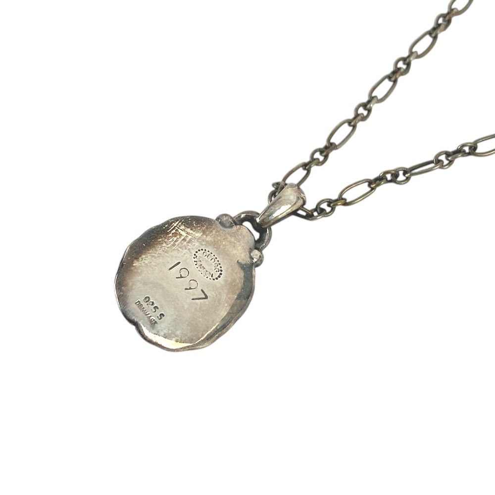 □美品□ ジョージジェンセン ラブラドライト クリア 石 ネックレス