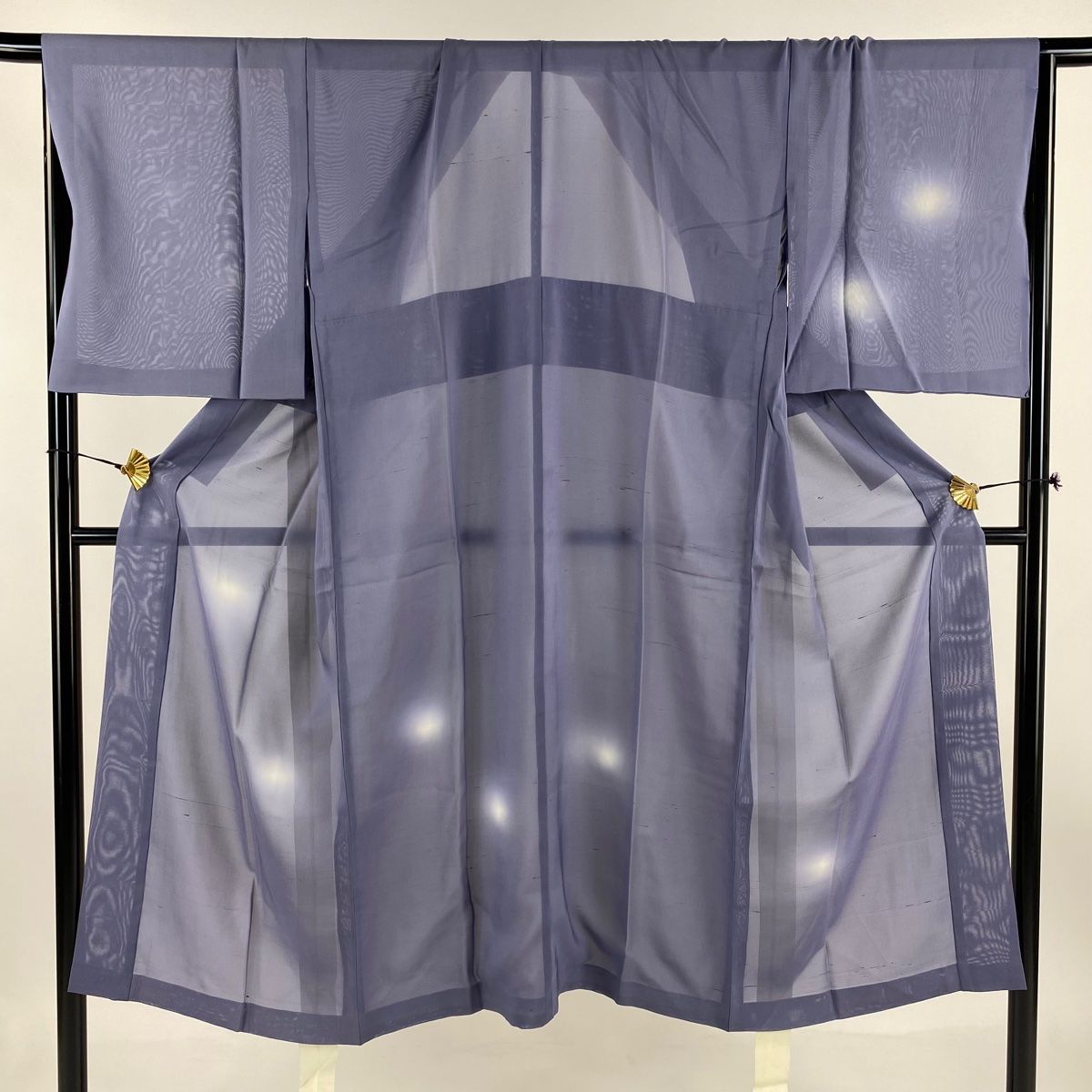 長襦袢　正絹　紫　美品　身丈134ｃｍ　裄70ｃｍ　ロング　未使用 長襦袢 身丈128.5cm 裄丈66.5cm M 振袖用 証紙 地紋 紅花染 紫