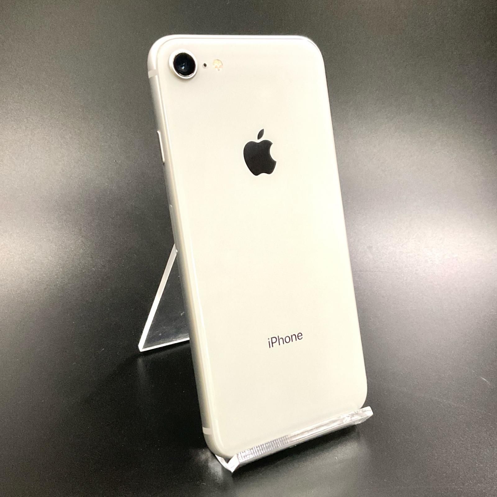 【全額返金保証】【最速発送】Apple iPhone 8 64GB シルバー docomo 白ロム 動作確認済 91%
