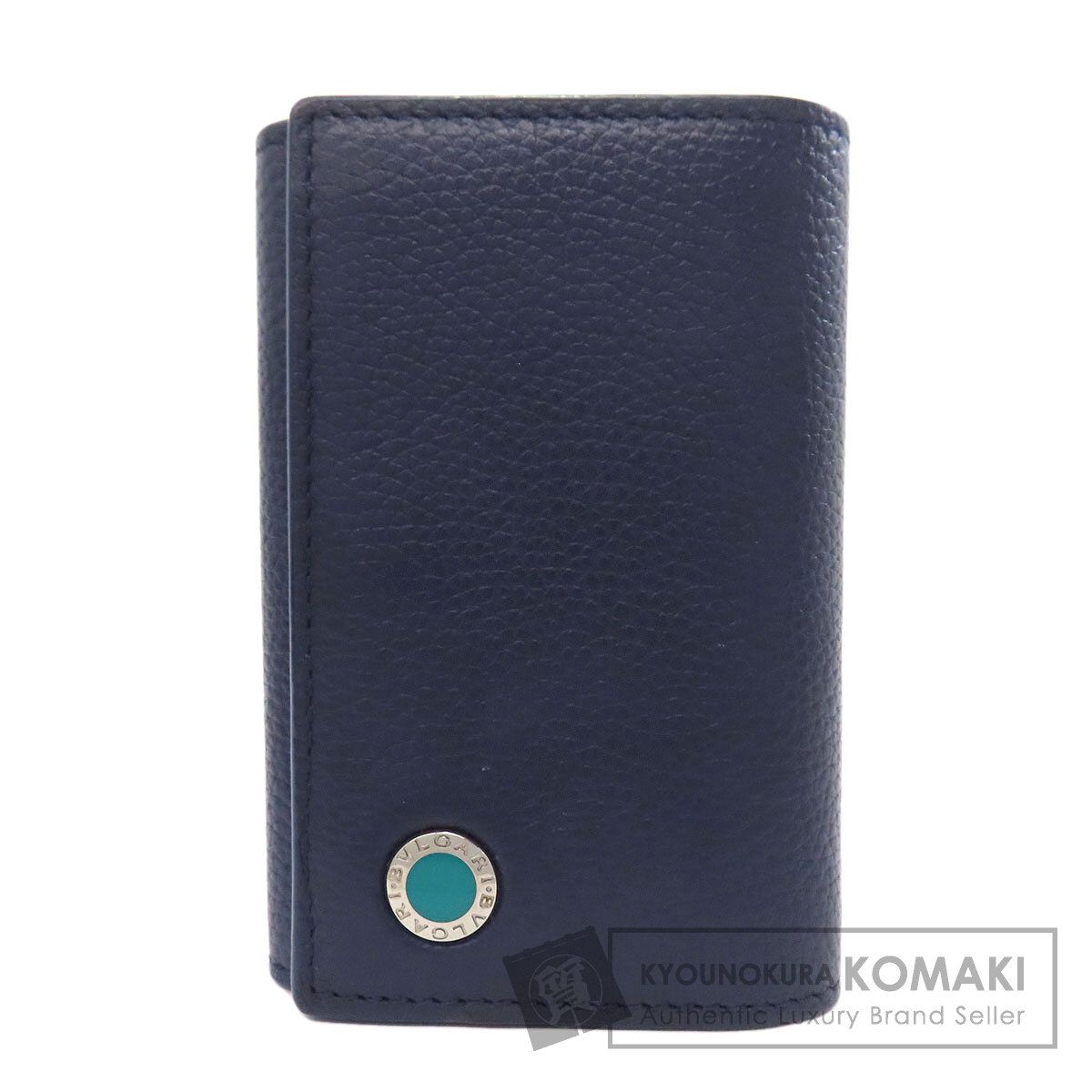 BVLGARI ブルガリ ロゴ キーケース レザー レディース