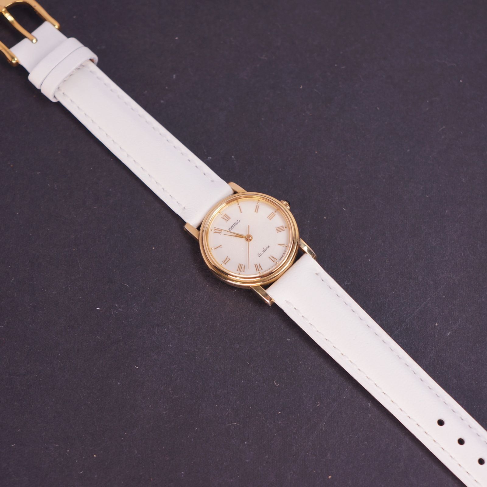 SEIKO DOLCE EXCELINE ベルト新品 電池交換済　取説付 稼働美品】セイコー EXCELINE アンティーク新品ベルト 電池交換