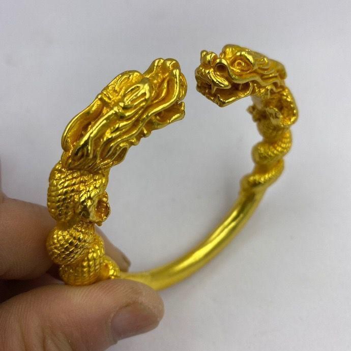 覇気双竜頭腕輪 銅製品 装飾品 工芸品 置物 - メルカリ