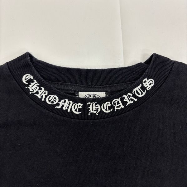 CHROME HEARTS ネックロゴロングスリーブ Tシャツ CHROME HEARTS クロムハーツ Neck Logo ネックロゴ アーム