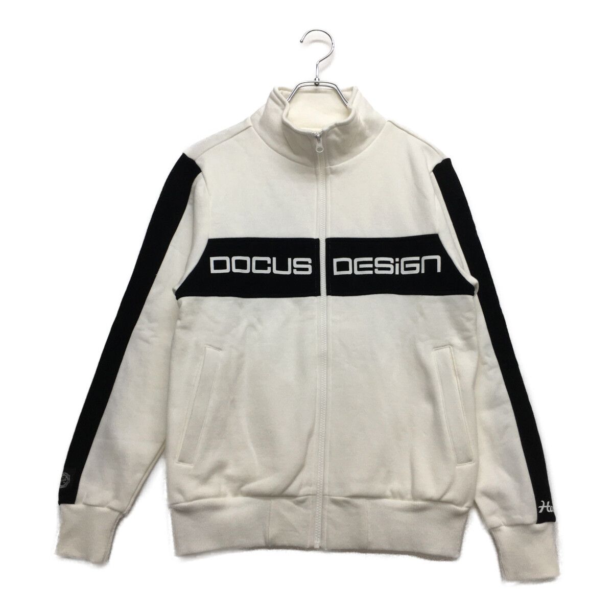 coco 中古 ドゥ－カス DOCUS ユニセックス フルジップアウター M 白 ホワイト 長袖 裏起毛 中古 ユニセックス ドゥ－カス DOCUS フルジップアウター M 白