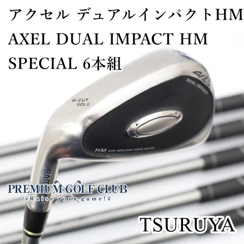 中古】[Cランク] レフティーアイアンセット ツルヤ アクセル デュアルインパクトHM/AXEL DUAL IMPACT HM SPECIAL  6本組/R/0[9454] - メルカリ