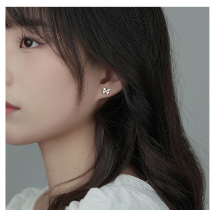 ちょうちょ バタフライ ピアス 蝶々 silver925 送料無料 蝶々