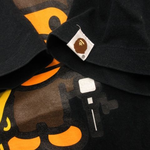 アベイシングエイプ A BATHING APE Tシャツ クルーネック 丸首