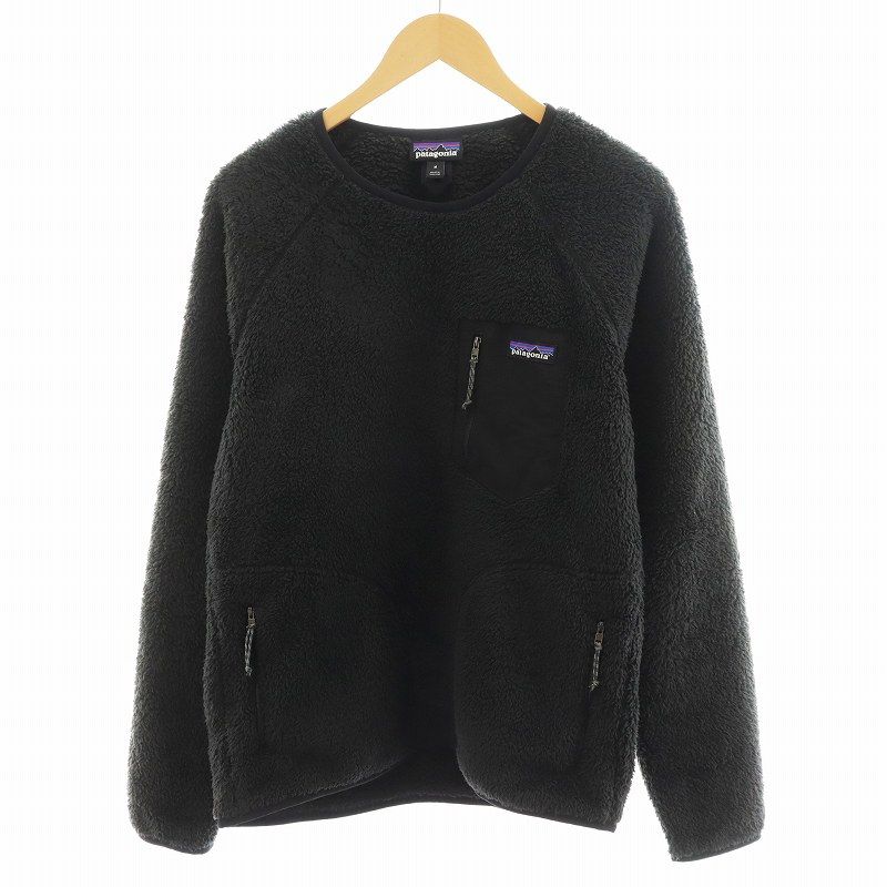 パタゴニア Patagonia メンズ ロス ガトス クルー M s Los Gatos Crew フリースジャケット プルオーバー M 黒 ブラック 25895 |AN38