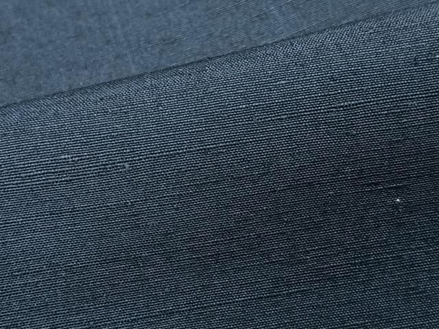 平和屋着物＃男性 羽織 紬地 濃藍色 正絹 逸品 CAAT5930id