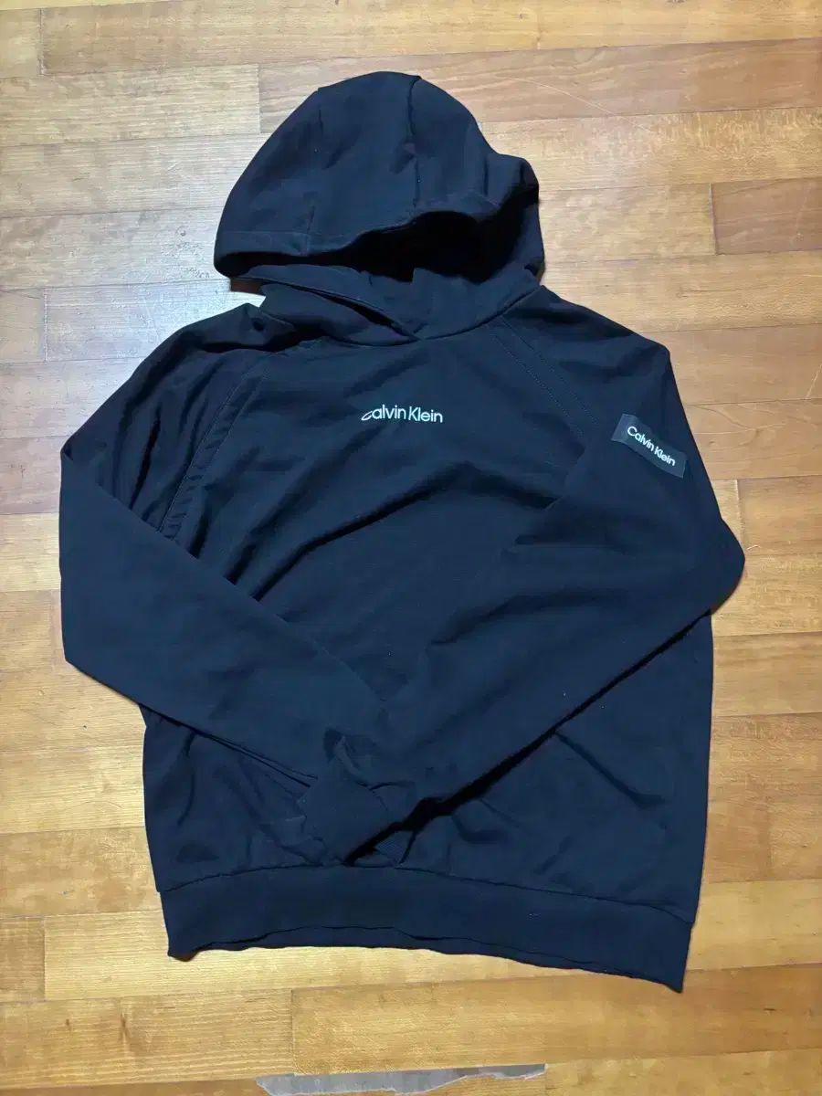 calvin klein black hoodie Lsize