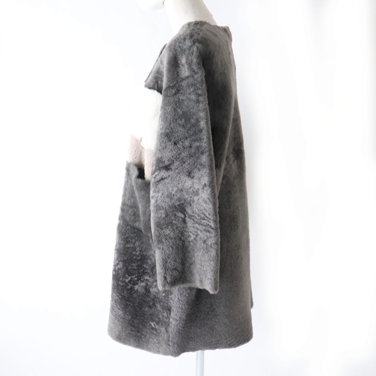 極美品◎イギリス製 Owen Barry オーエンバリー レディース 配色  