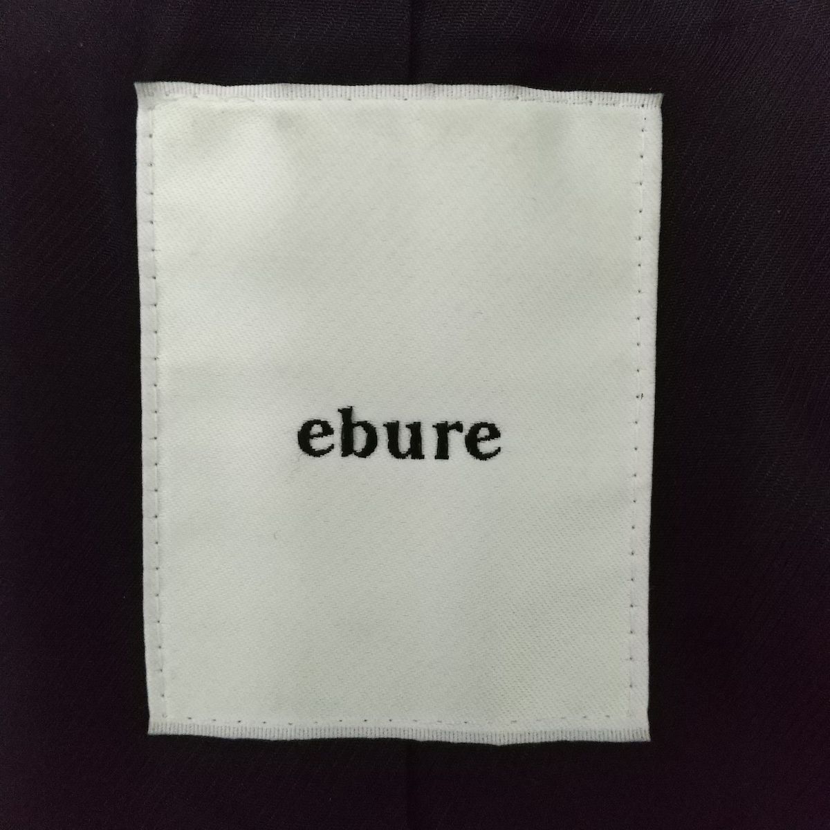 ebure(エブール) コート サイズ38 M レディース美品 - ダークネイビー 長袖/ロング丈/秋/冬