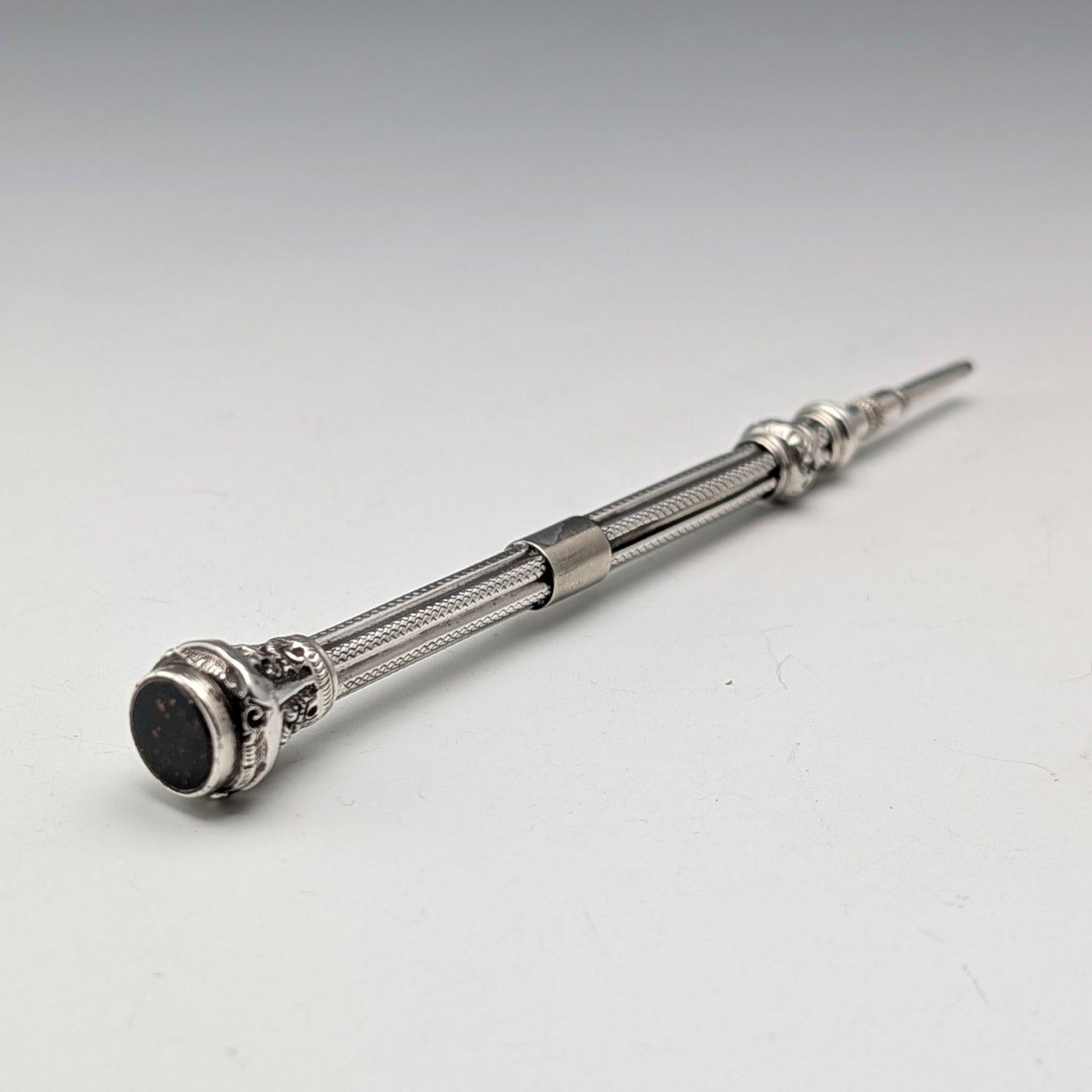 アンティーク 推進式ペンシル 1900年頃 アンティーク シルバー製 推進式ペンシル 86-110mm