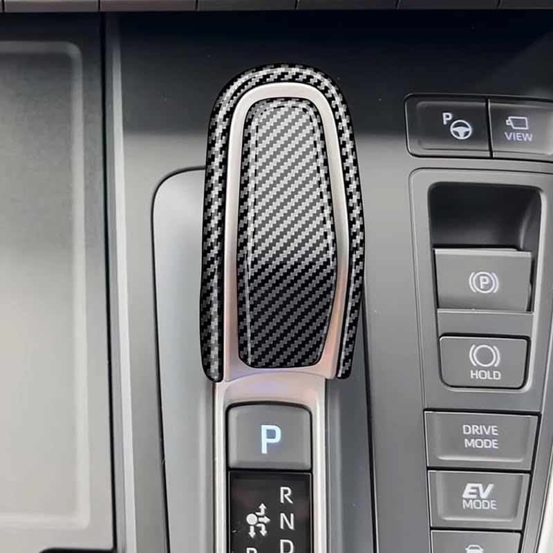ABS樹脂製 爪キズ防止 ドレスアップ 2PCS 内装パーツ シフトグリップカバー シフトノブカバー VOXY 専用 ハイブリッド車 90系 NOAH ノア ヴォクシー 新型 2022年1月?【カーボン調】V-PDDK トヨタ TADOKA
