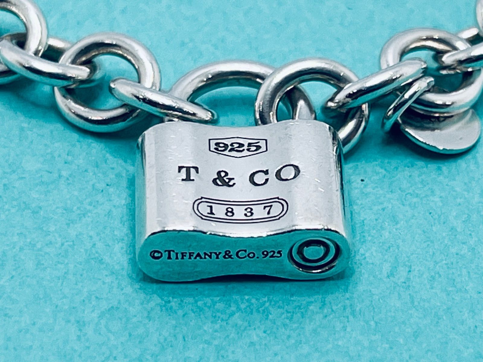 a124 美品 Tiffany&Co. ティファニー カデナ ロック ブレスレット