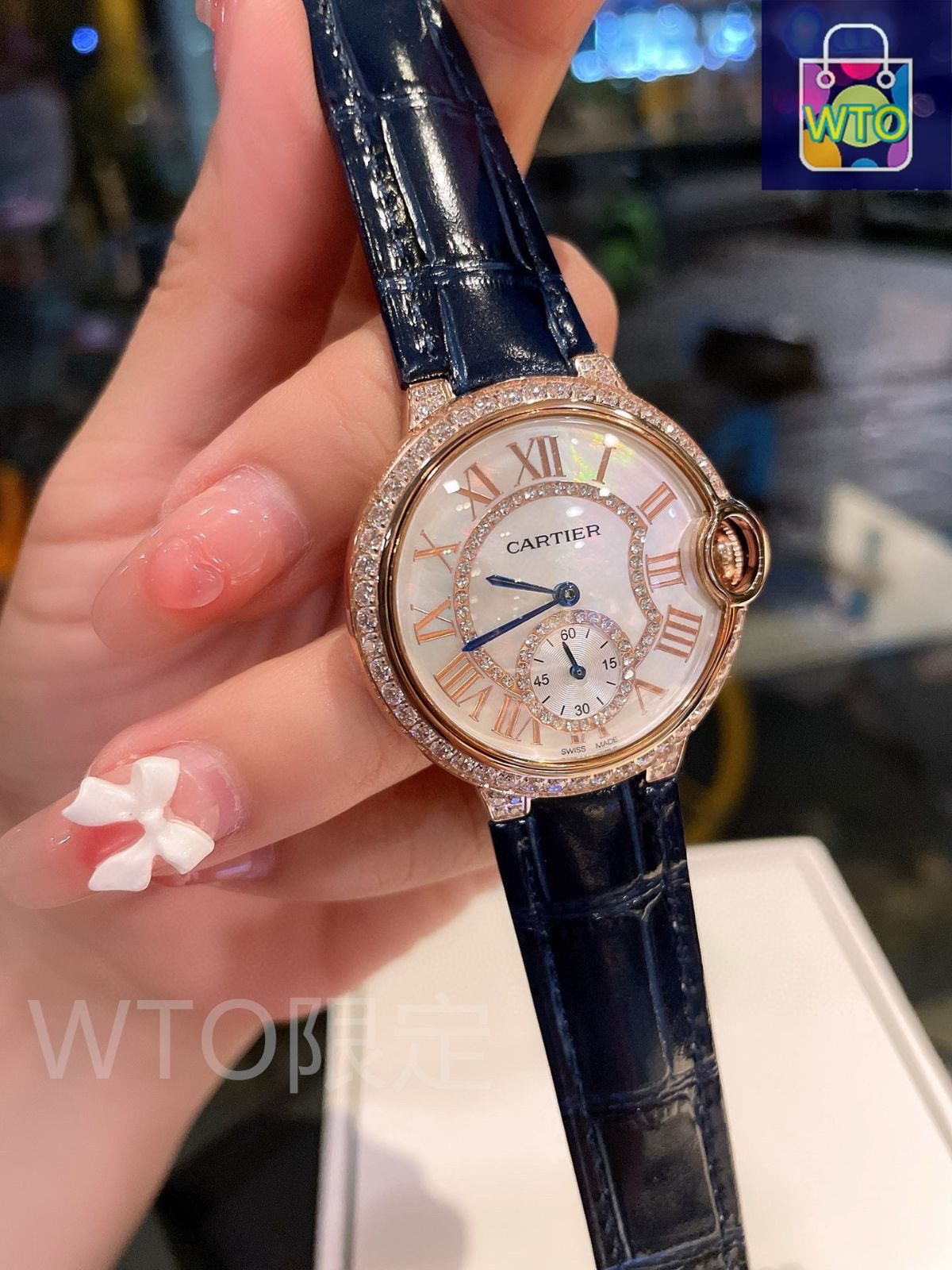 今日 Cartier カルティエ ブルーバルーンシリーズ ダイヤモンドを埋め込んだ表面を特徴とする-WTO輸入2