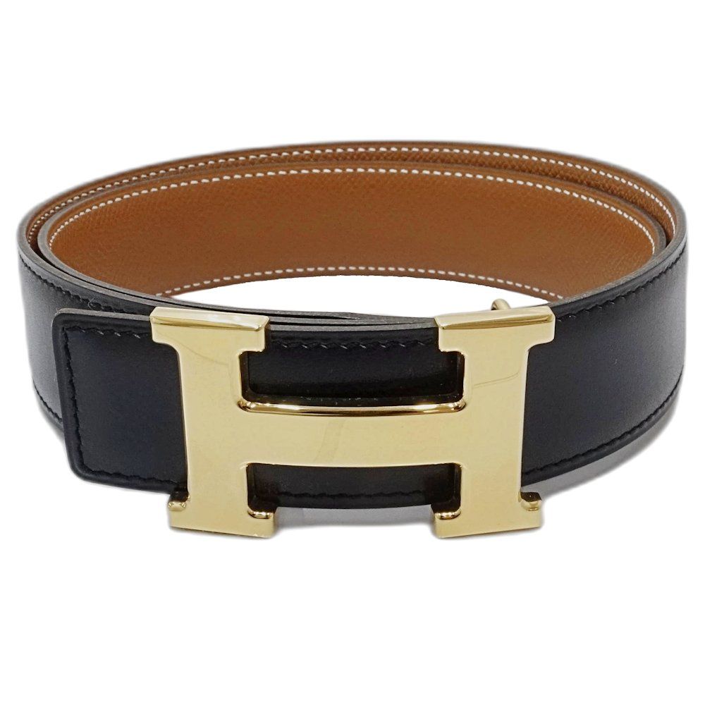 HERMES エルメス ベルト Hベルト 75 リバーシブル □B刻印
