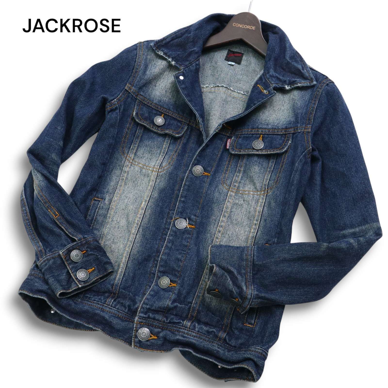 JACKROSE ジャックローズ 通年 USED加工☆ デニム ジャケット Gジャン 