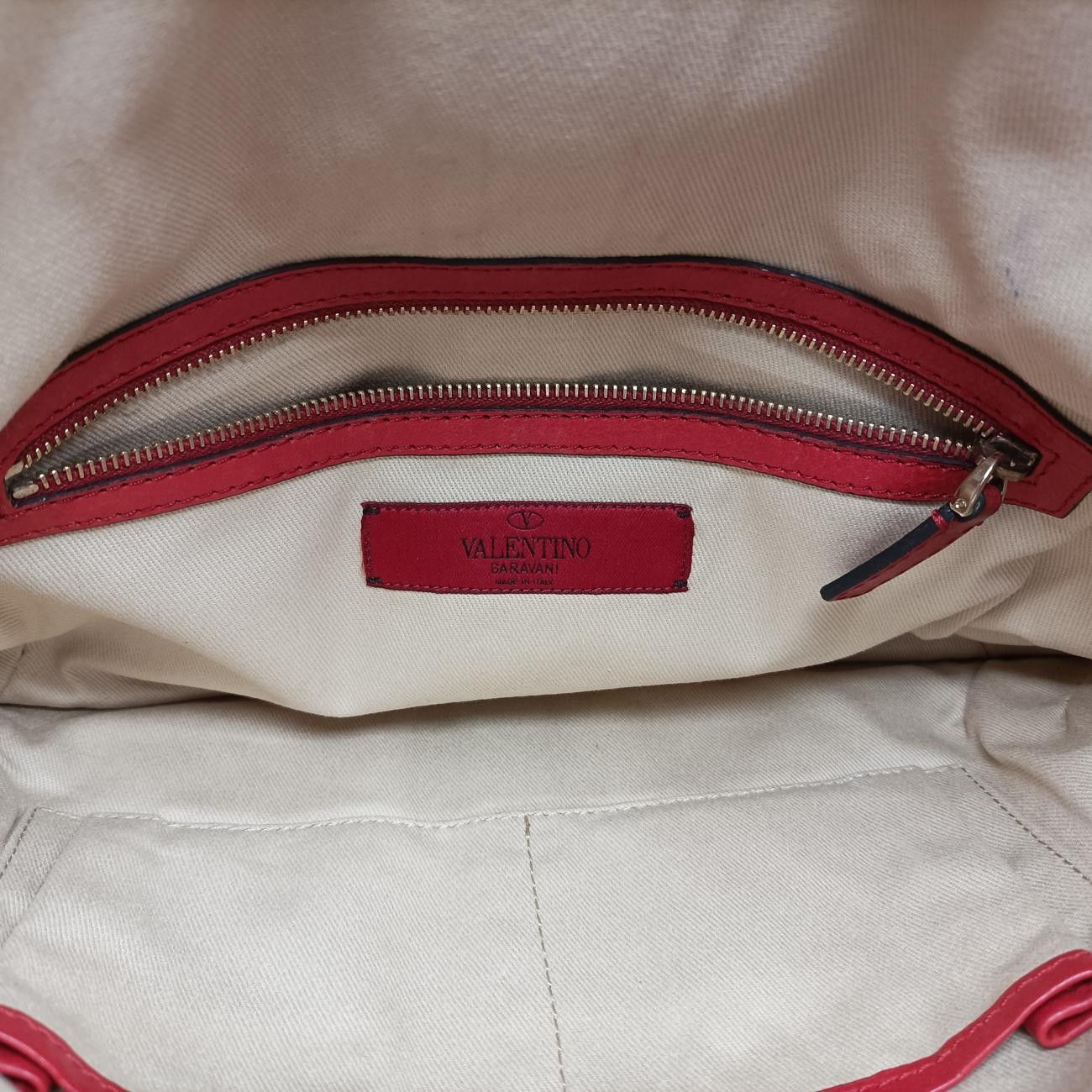 ヴァレンティノValentinoロックスタッズレッドレザーBS-C289CUA3