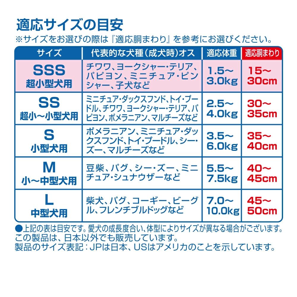 男の子用 SSSサイズ