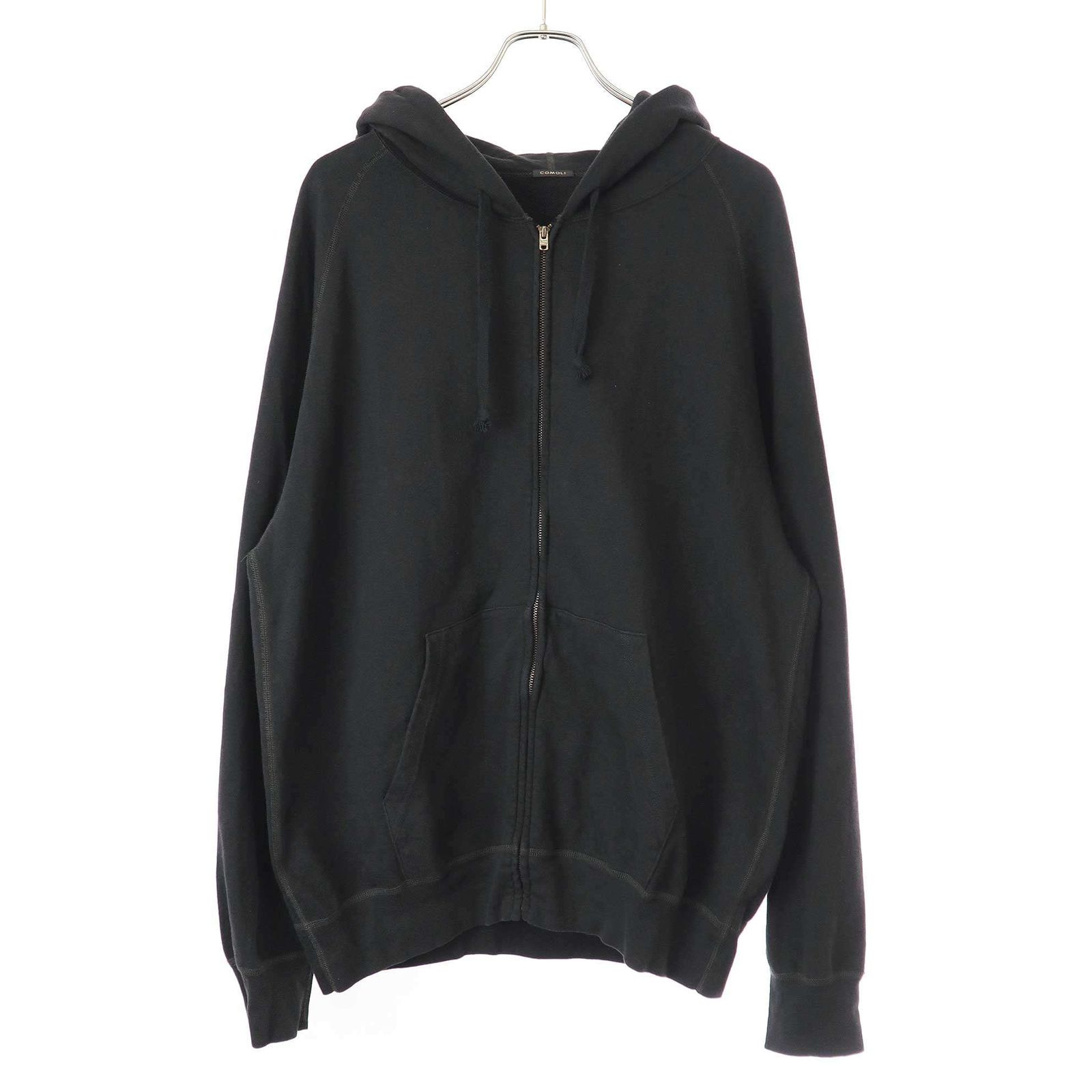 COMOLI コモリ 24SS 製品染 裏毛 ジップパーカー Z01-05027 COMOLI コモリ 24SS 製品染 裏毛 ジップパーカー Z01-05027