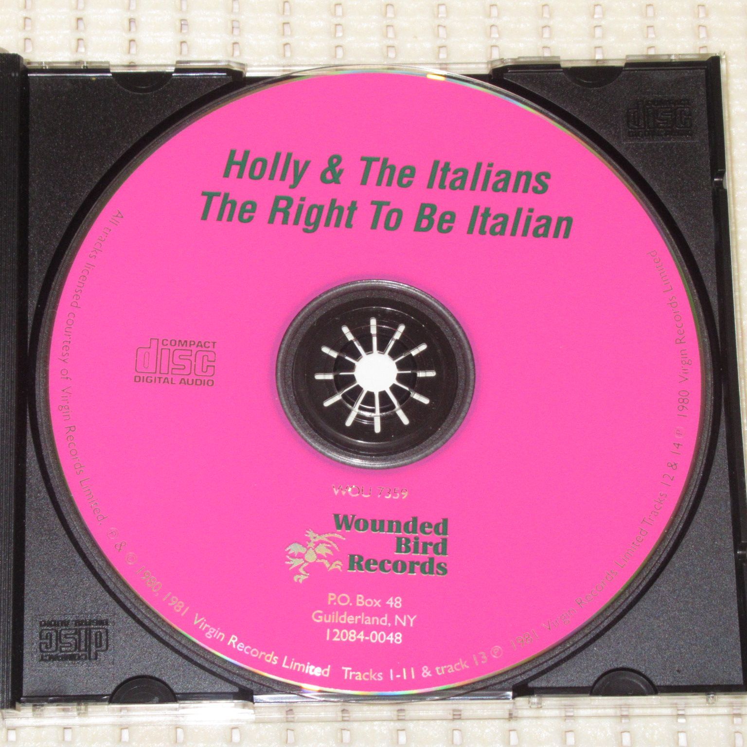 ホリー&ジ・イタリアンズ/ライト・トゥ・ビー・イタリアン紙ジャケットCD・未開封 CD HOLLY & THE ITALIANS THE RIGHT TO BE ITALIAN MADE IN US