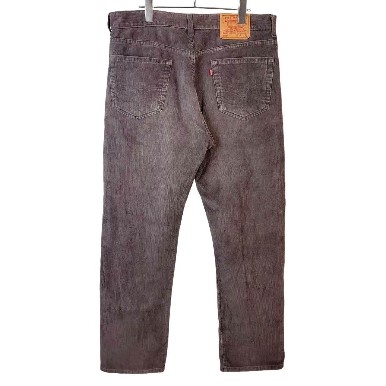 90s00sLevi'sリーバイス505コーデュロイパンツ紫パープルregular fitレギュラーフィットstraight legストレートレッグvintageヴィンテージ50120