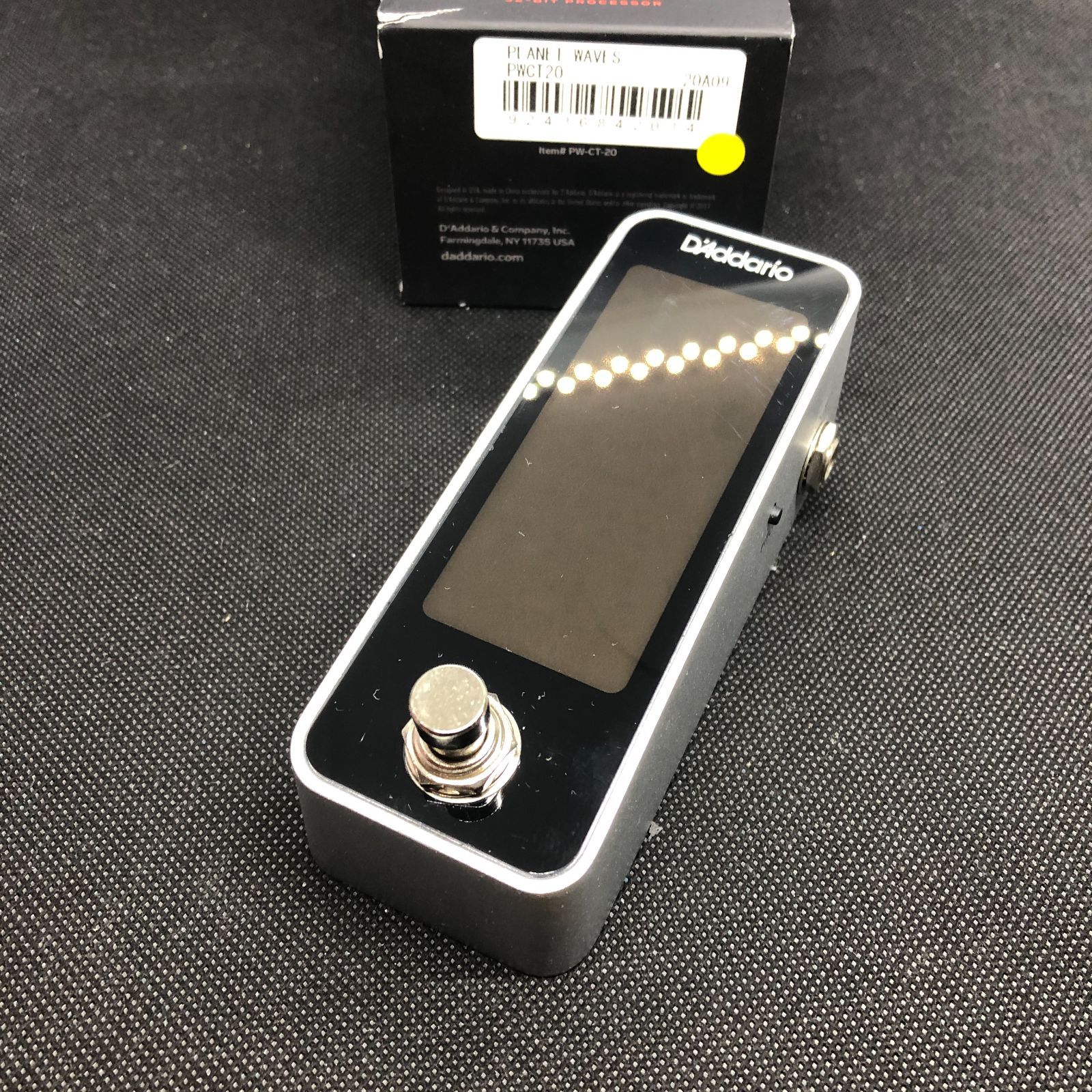 DADDARIO Chromatic Pedal Tuner PW-CT-20